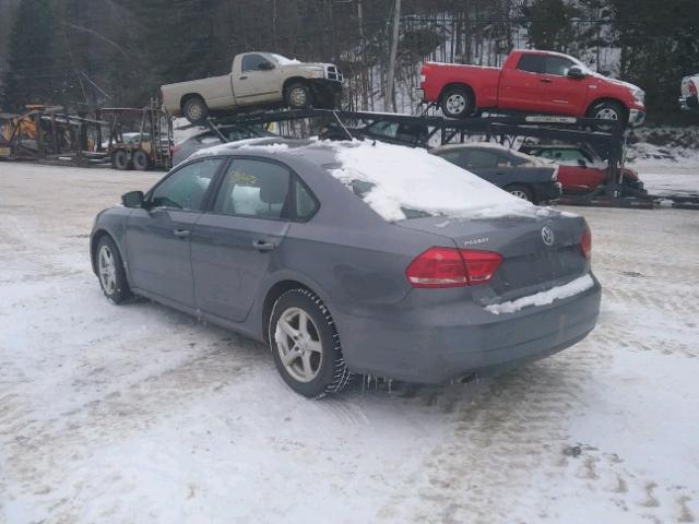 1VWAP7A30EC004814 - 2014 VOLKSWAGEN PASSAT S رمادي صورة 3