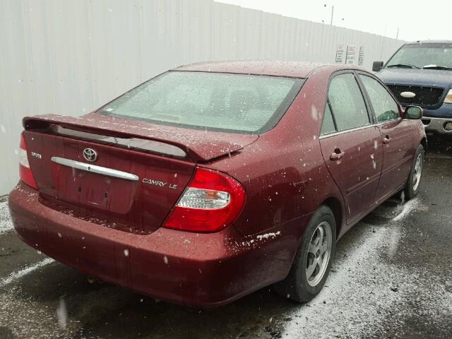 4T1BE32K22U058922 - 2002 TOYOTA CAMRY LE 勃艮第红 照片 4