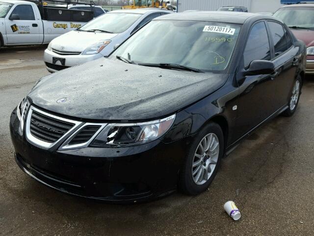 YS3FB49Y181142778 - 2008 SAAB 9-3 2.0T BLACK photo 2