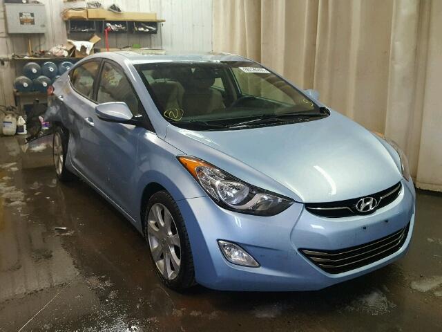 KMHDH4AE5BU168302 - 2011 HYUNDAI ELANTRA GL BLUE photo 1