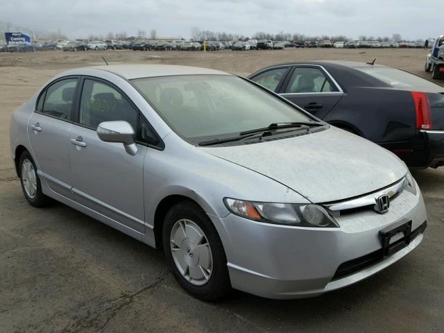 JHMFA36268S006823 - 2008 HONDA CIVIC HYBR SILVER photo 1