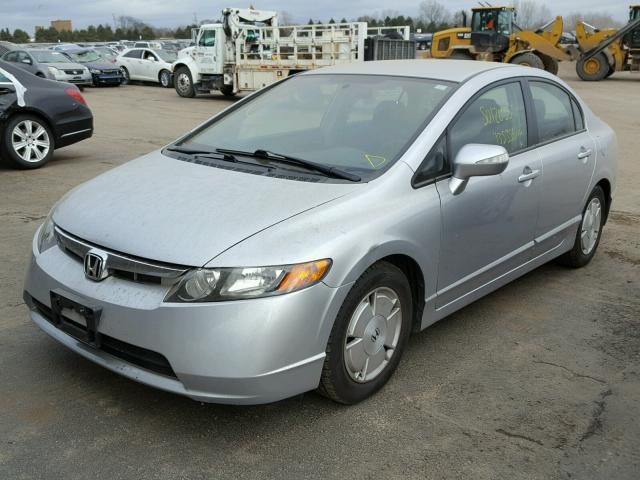 JHMFA36268S006823 - 2008 HONDA CIVIC HYBR SILVER photo 2