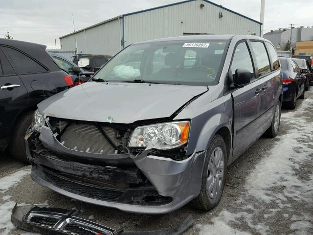 2C4RDGBG3GR143975 - 2016 DODGE GRAND CARA GRAY photo 2