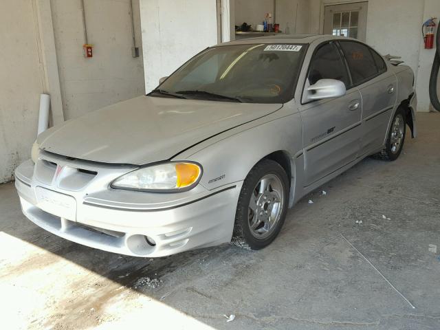 1G2NW52E32M513107 - 2002 PONTIAC GRAND AM G SILVER photo 2