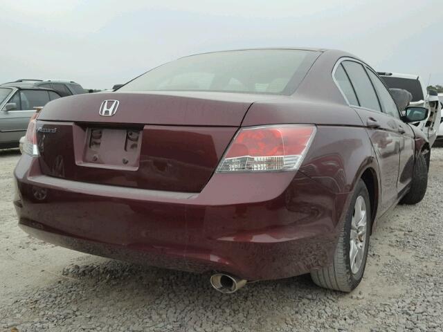 1HGCP2F45AA174173 - 2010 HONDA ACCORD LXP MAROON photo 4