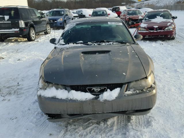 1FAFP40491F108153 - 2001 FORD MUSTANG GRAY photo 9