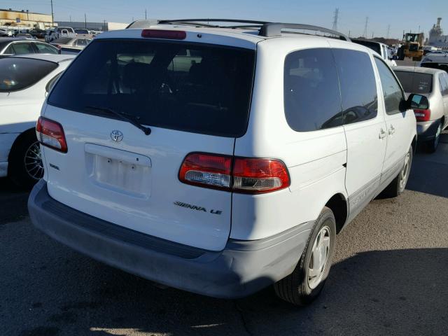 4T3ZF13C11U397264 - 2001 TOYOTA SIENNA LE WHITE photo 4