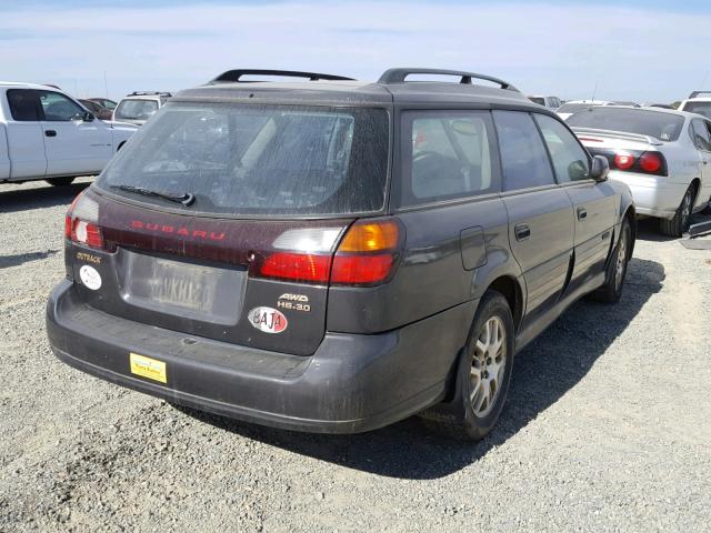 4S3BH806827605415 - 2002 SUBARU LEGACY OUT GRAY photo 4