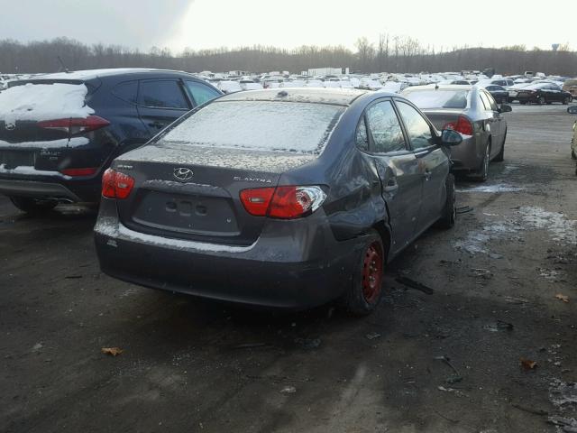 KMHDU46D89U595673 - 2009 HYUNDAI ELANTRA GL GRAY photo 4