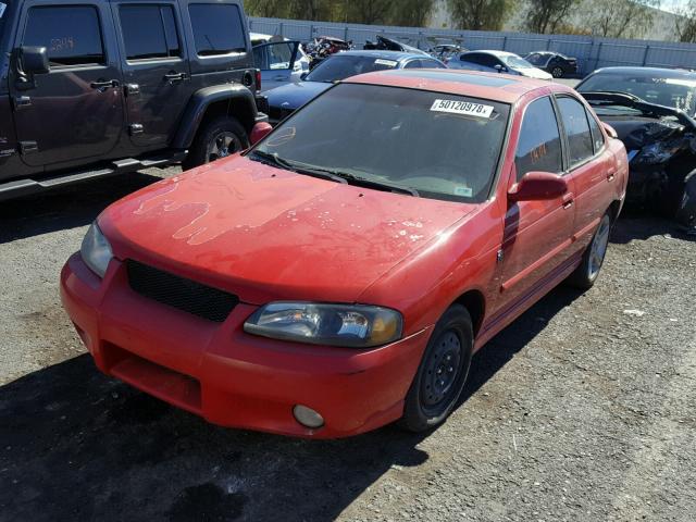 3N1AB51D92L705806 - 2002 NISSAN SENTRA SE- RED photo 2