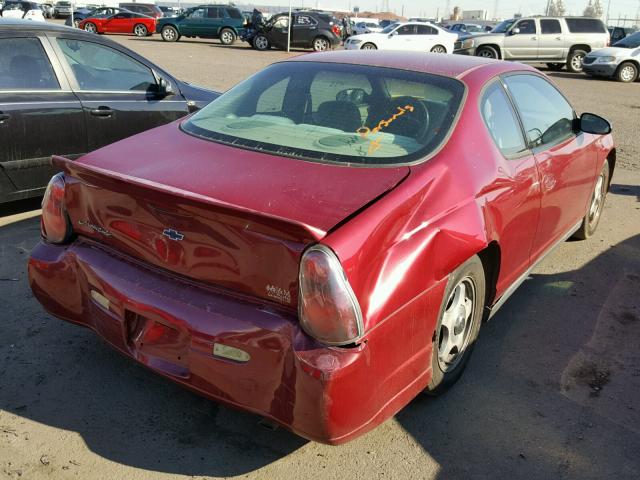 2G1WW12E159135467 - 2005 CHEVROLET MONTE CARL MAROON photo 4