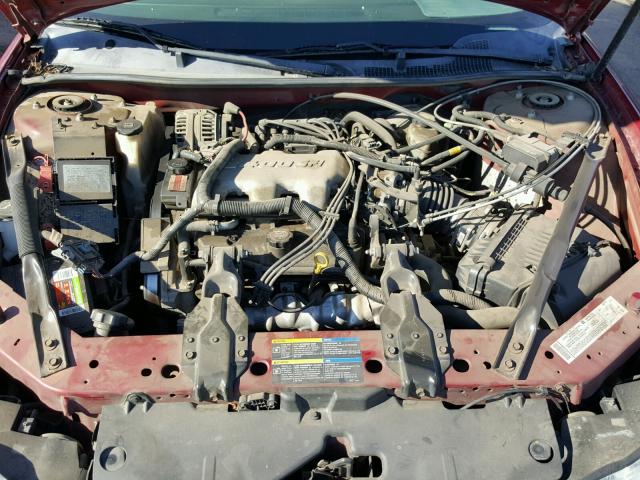 2G1WW12E159135467 - 2005 CHEVROLET MONTE CARL MAROON photo 7