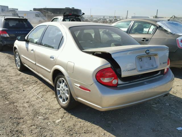 JN1CA31D0YT712163 - 2000 NISSAN MAXIMA GLE GOLD photo 3