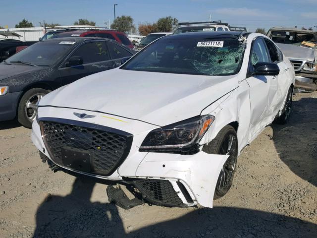 KMHGN4JB0JU230618 - 2018 GENESIS G80 SPORT WHITE photo 2