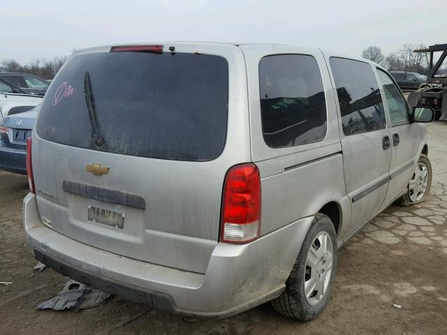 1GNDV23167D103954 - 2007 CHEVROLET UPLANDER L SILVER photo 4