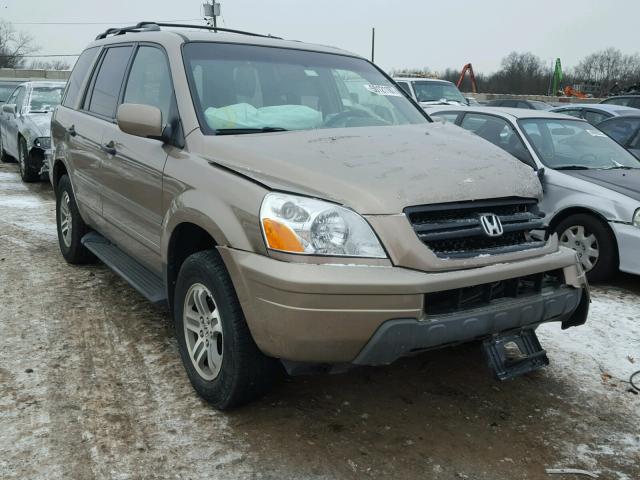 2HKYF18584H520320 - 2004 HONDA PILOT EXL BROWN photo 1