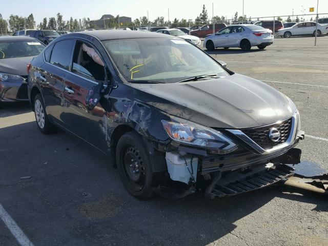 3N1AB7AP1HY274122 - 2017 NISSAN SENTRA S BLACK photo 1