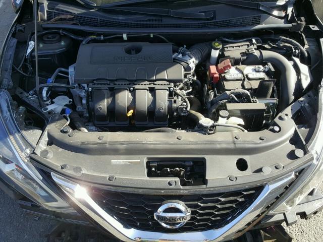 3N1AB7AP1HY274122 - 2017 NISSAN SENTRA S BLACK photo 7