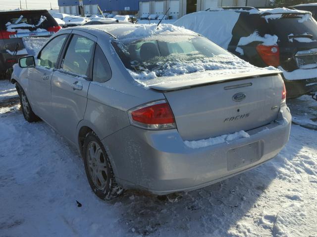 1FAHP36N59W237425 - 2009 FORD FOCUS SES SILVER photo 3