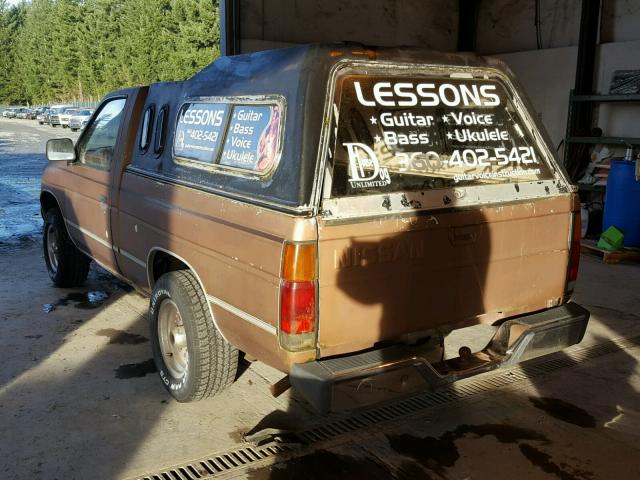 JN6ND11S7HW005623 - 1987 NISSAN D21 SHORT BROWN photo 3