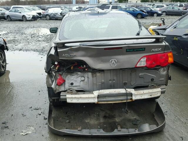 JH4DC548X3S003548 - 2003 ACURA RSX SILVER photo 9