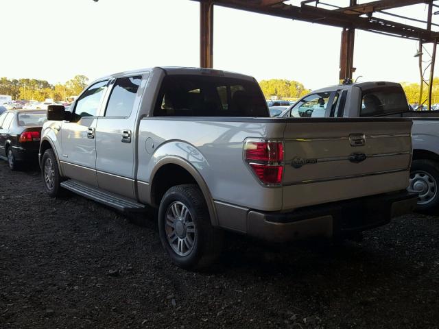 1FTFW1CTXEKD65611 - 2014 FORD F150 SUPER WHITE photo 3