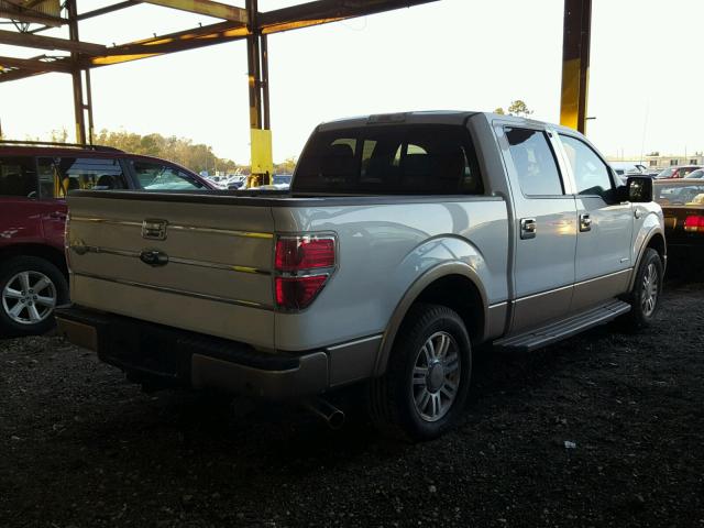 1FTFW1CTXEKD65611 - 2014 FORD F150 SUPER WHITE photo 4