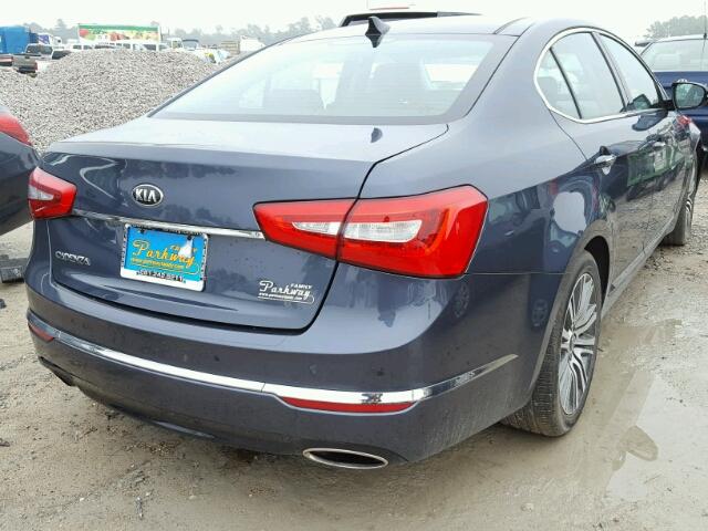 KNALN4D70E5153451 - 2014 KIA CADENZA PR BLUE photo 4