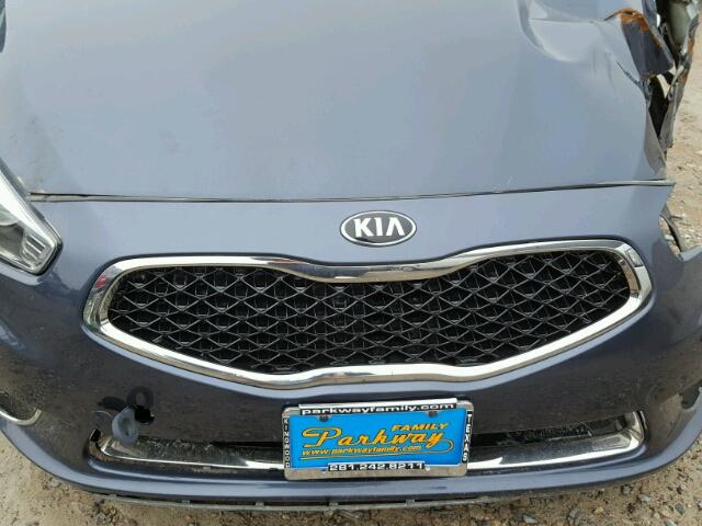 KNALN4D70E5153451 - 2014 KIA CADENZA PR BLUE photo 7