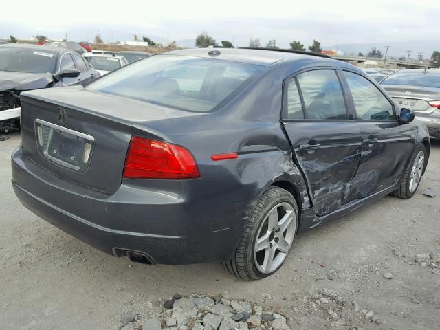 19UUA66294A071984 - 2004 ACURA TL GRAY photo 4