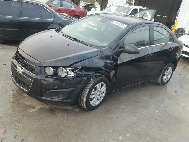 1G1JC5SB3D4149761 - 2013 CHEVROLET SONIC LT BLACK photo 2