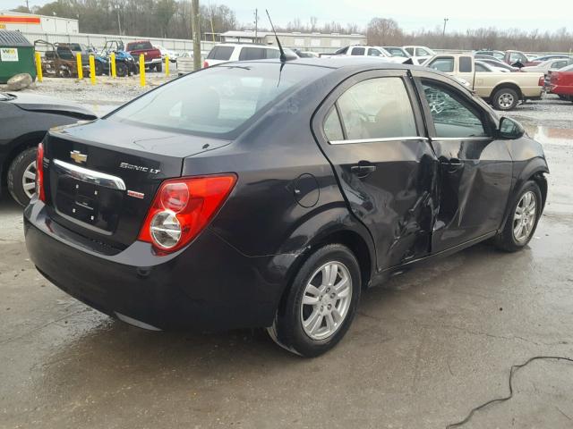 1G1JC5SB3D4149761 - 2013 CHEVROLET SONIC LT BLACK photo 4