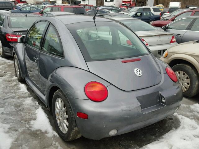 3VWCK31C94M418459 - 2004 VOLKSWAGEN NEW BEETLE ნაცრისფერი ფოტო 3