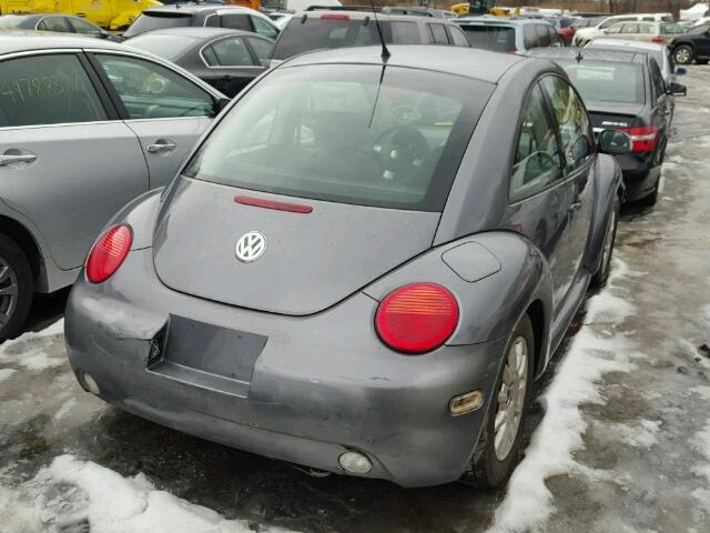 3VWCK31C94M418459 - 2004 VOLKSWAGEN NEW BEETLE ნაცრისფერი ფოტო 4