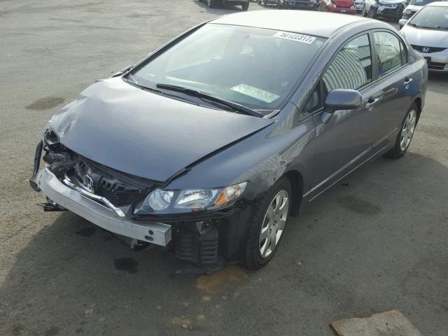 19XFA1F54AE004626 - 2010 HONDA CIVIC LX CHARCOAL photo 2