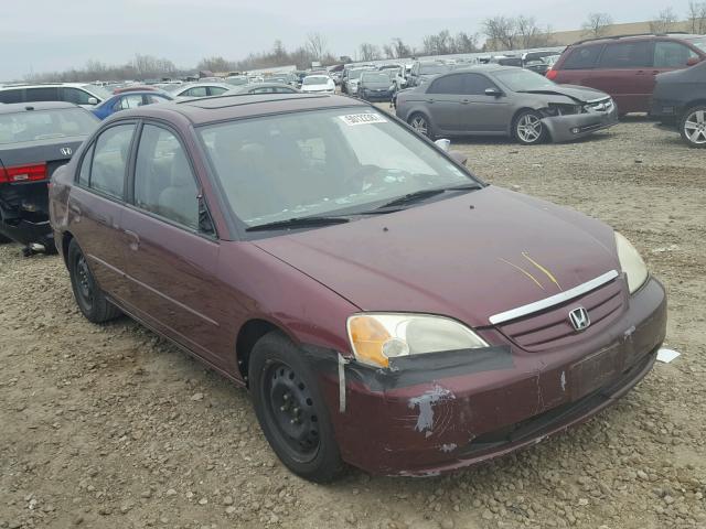 1HGES26763L033394 - 2003 HONDA CIVIC EX 勃艮第红 照片 1