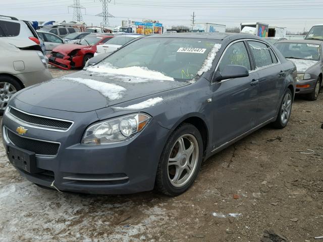 1G1ZH57B28F242875 - 2008 CHEVROLET MALIBU 1LT GRAY photo 2