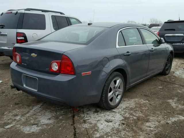 1G1ZH57B28F242875 - 2008 CHEVROLET MALIBU 1LT GRAY photo 4