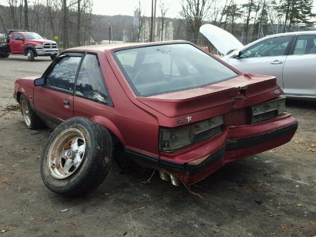 1FACP41E0LF107292 - 1990 FORD MUSTANG LX RED photo 3