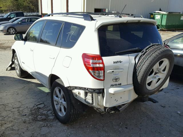 2T3DF4DV3BW092345 - 2011 TOYOTA RAV4 LIMIT WHITE photo 3