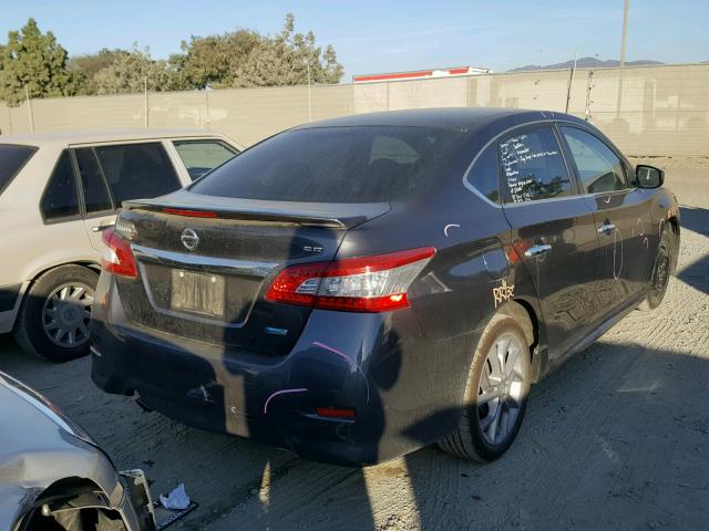 3N1AB7AP4EY276958 - 2014 NISSAN SENTRA S GRAY photo 4