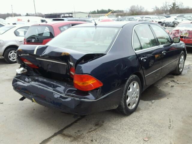 JTHBN30F030120237 - 2003 LEXUS LS 430 BLACK photo 4