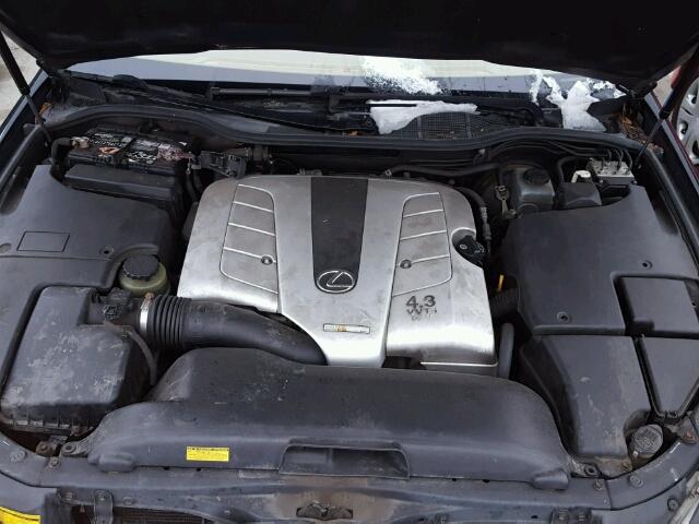 JTHBN30F030120237 - 2003 LEXUS LS 430 BLACK photo 7