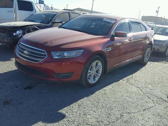 1FAHP2E88EG152945 - 2014 FORD TAURUS SEL RED photo 2