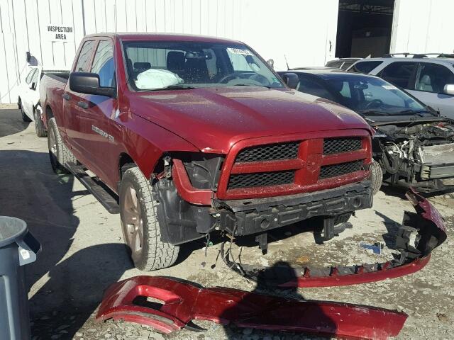 1C6RD7FT0CS245080 - 2012 DODGE RAM 1500 S BURGUNDY photo 1