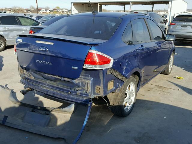 1FAHP35N18W184349 - 2008 FORD FOCUS SE BLUE photo 4