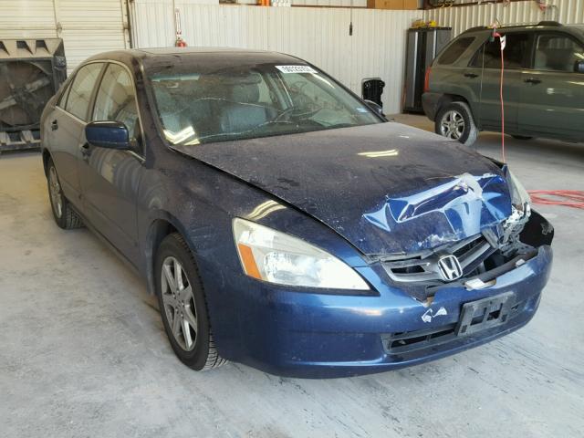 1HGCM66534A012104 - 2004 HONDA ACCORD EX BLUE photo 1