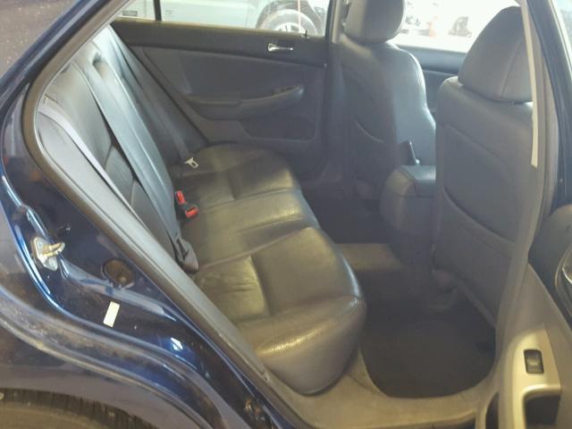 1HGCM66534A012104 - 2004 HONDA ACCORD EX BLUE photo 6