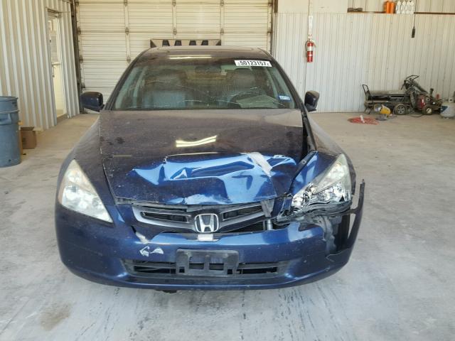 1HGCM66534A012104 - 2004 HONDA ACCORD EX BLUE photo 9