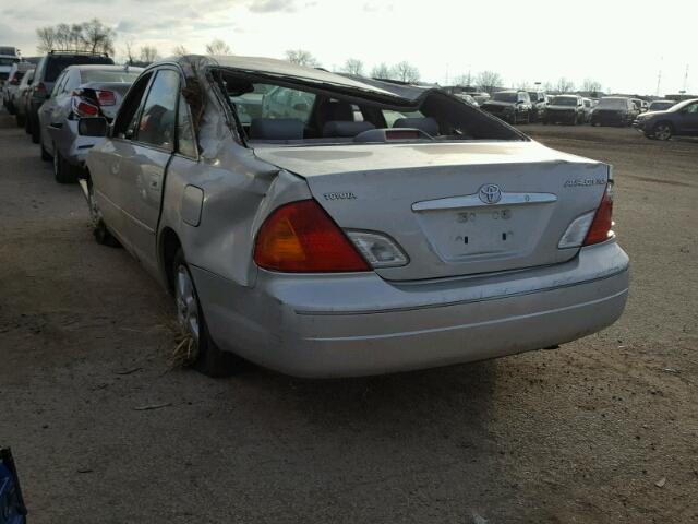 4T1BF28B91U185129 - 2001 TOYOTA AVALON XL SILVER photo 3